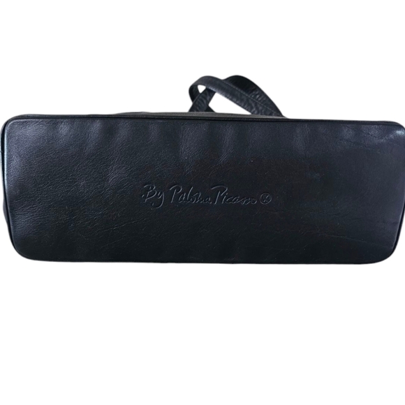 Paloma Picasso Purse vintage black with gold Hardwear Longe Strup. - Picture 3 of 6